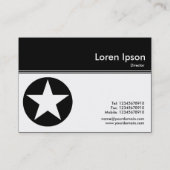 Kleurenkoptekst III - zwart - Star Visitekaartje (Achterkant)