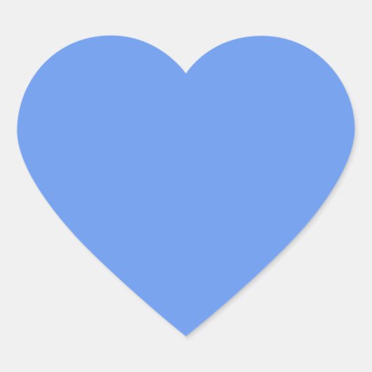 kleurenkornbloem blauw hart sticker (Voorkant)