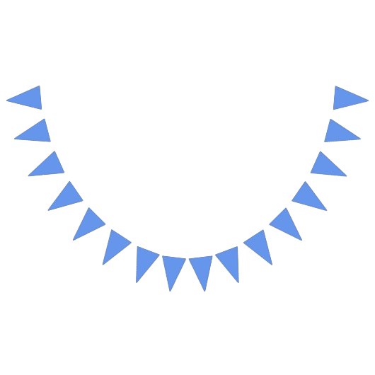 kleurenkornbloem blauw vlaggetjes (Alle)