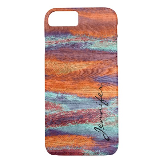 Kleurenkorreltextuur van Retro #2 Case-Mate iPhone Case (Achterkant)