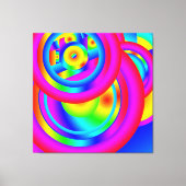 Kleurenkringen Canvasprint Canvas Afdruk (Voorkant)