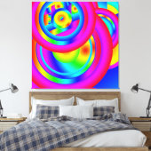 Kleurenkringen Canvasprint Canvas Afdruk (Insitu (Slaapkamer))