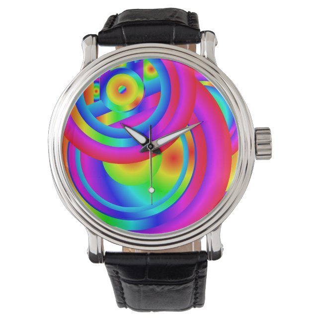 Kleurenkringen horloge  (Voorkant)