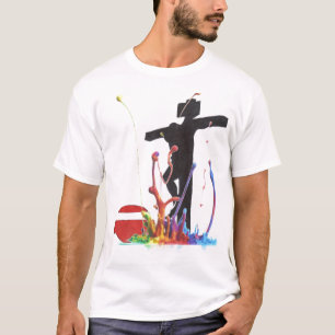 kleurenkruis t-shirt