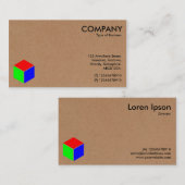 Kleurenkuif - Kartonnen doos Visitekaartje (Voorkant / Achterkant)