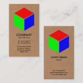 Kleurenkuif - Kartonnen doos Visitekaartje (Voorkant / Achterkant)