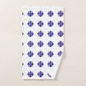 Kleurenkunst, blauw bad handdoek (Handdoek)
