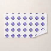 Kleurenkunst, blauw bad handdoek (Handdoek)