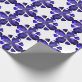 Kleurenkunst, blauw cadeaupapier (Hoek)