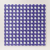 Kleurenkunst, blauw legpuzzel (Horizontaal)