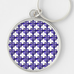 Kleurenkunst, blauw sleutelhanger