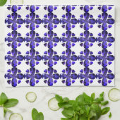 Kleurenkunst, blauw theedoek (Gevouwen)