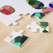 Kleurenkunst met peervorm legpuzzel (Zijkant)