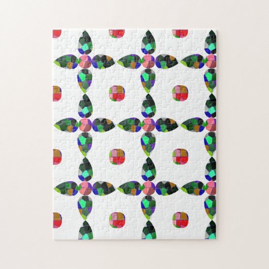 Kleurenkunst met peervorm legpuzzel (Verticaal)