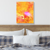 kleurenkunst naadloos gele achtergrond, oranje canvas afdruk (Insitu (Slaapkamer))
