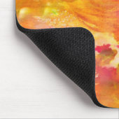 kleurenkunst naadloos gele achtergrond, oranje muismat (Hoek)