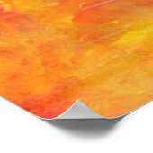 kleurenkunst naadloos gele achtergrond, oranje poster (Hoek)