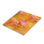 kleurenkunst naadloos gele achtergrond, oranje tegeltje (Zijkant)