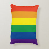 Kleurenkussen met Pride kleuren regenboog Accent Kussen (Achterkant (Verticaal))