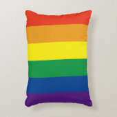Kleurenkussen met Pride kleuren regenboog Accent Kussen (Voorkant(Verticaal))