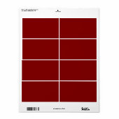 kleurenlepel etiket (Full Sheet)