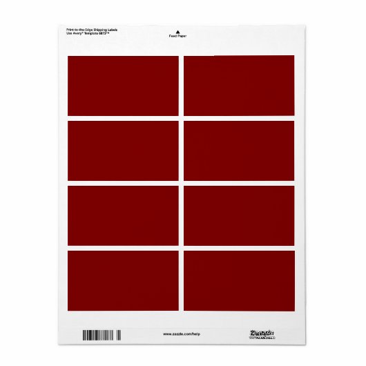 kleurenlepel etiket (Full Sheet)