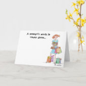 Kleurenliefdadigheidswerkvrouw Kaart (Gele Bloem)