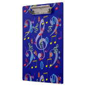 Kleurenlijk muzieknotities Klembord (Links)