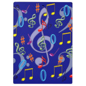 Kleurenlijk muzieknotities Klembord (Achterkant)