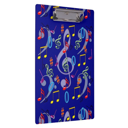 Kleurenlijk muzieknotities Klembord (Rechts)