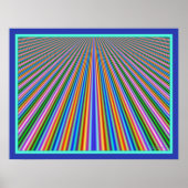 Kleurenlijnen verdraaien poster (Voorkant)