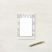 Kleurenlijstje met kerstkleuring op pagina post-it® notes (Op bureau)