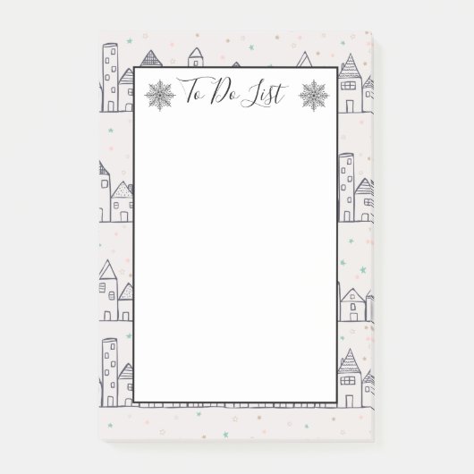 Kleurenlijstje met kerstkleuring op pagina post-it® notes (Voorkant)