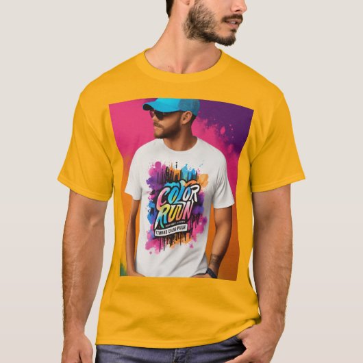 Kleurenloop-gebeurtenis. T-shirt (Voorkant)