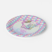 Kleurenmaakster - Meisje 1e verjaardag Papieren Bordje (Gekanteld)