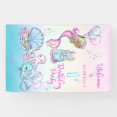 Kleurenmaakster - Meisje 1e verjaardag Spandoek (Horizontaal)