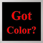 Kleurenmatte Poster (Voorkant)