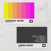 Kleurenmengsel - Geel tot magenta Visitekaartje (Voorkant / Achterkant)