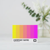 Kleurenmengsel - Geel tot magenta Visitekaartje (Staand voorkant)