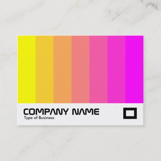 Kleurenmengsel - Geel tot magenta Visitekaartje (Voorkant)