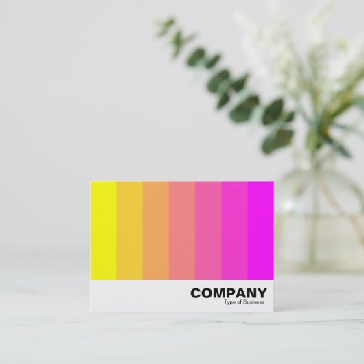 Kleurenmengsel - Geel tot magenta Visitekaartje (Staand voorkant)