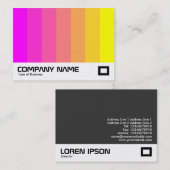 Kleurenmengsel - magenta tot geel visitekaartje (Voorkant / Achterkant)