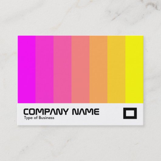 Kleurenmengsel - magenta tot geel visitekaartje (Voorkant)