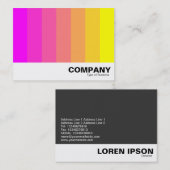 Kleurenmengsel - magenta tot geel visitekaartje (Voorkant / Achterkant)