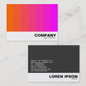 Kleurenmengsel - Oranje aan magenta Visitekaartje (Voorkant / Achterkant)