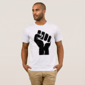 Kleurenmensen (POC) trots vuist T-shirt (Voorkant volledig)