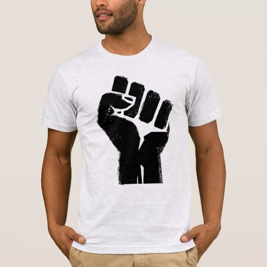 Kleurenmensen (POC) trots vuist T-shirt (Voorkant)