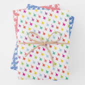  kleurenmix F-16 jetpatroon Inpakpapier Vel (In situ)