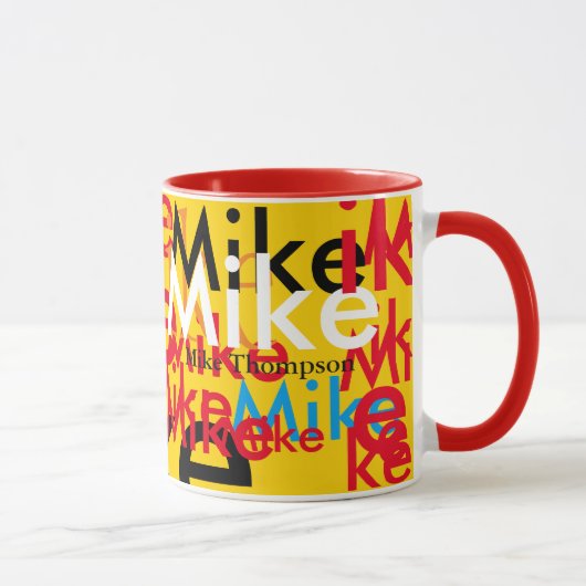 kleurennamen van pop, aangepast mok (Rechts)