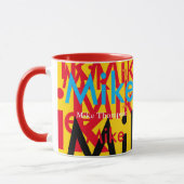 kleurennamen van pop, aangepast mok (Links)